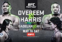 UFC Fight Night Jacksonville (Overeem vs. Harris) Full Card and Start Time