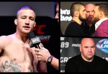 Justin Gaethje Outraged By Khabib/McGregor Rematch Talk